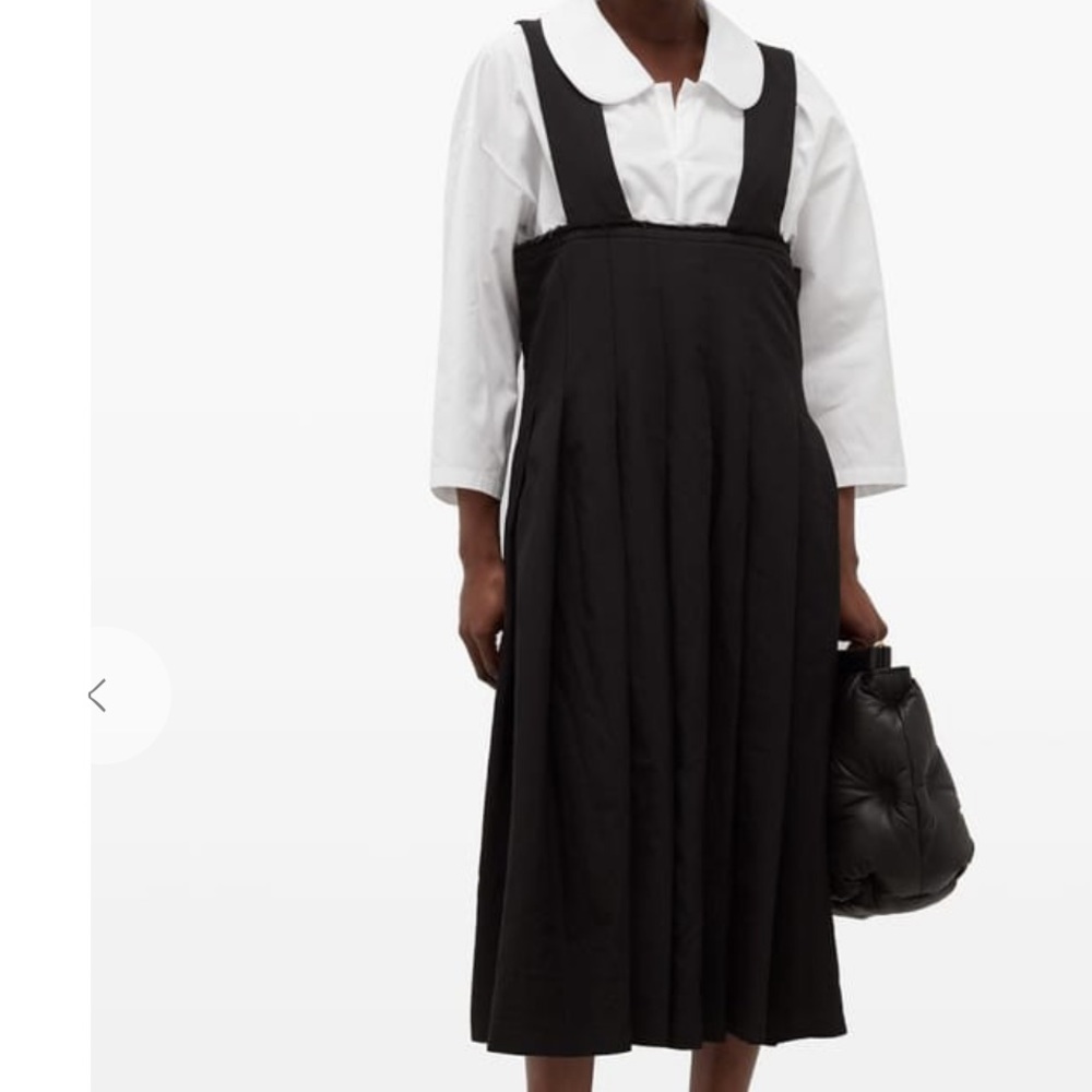 Comme Des Garçons Comme Des Garçons
square-neck pleated dress NWT S